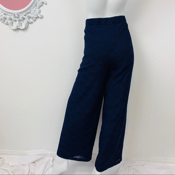 Chico’s / Palazzo Crochet Blue Black - Picture 4 of 7